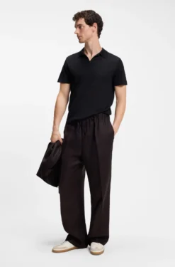 BOSS BY BECKHAM knit polo in virgin wool