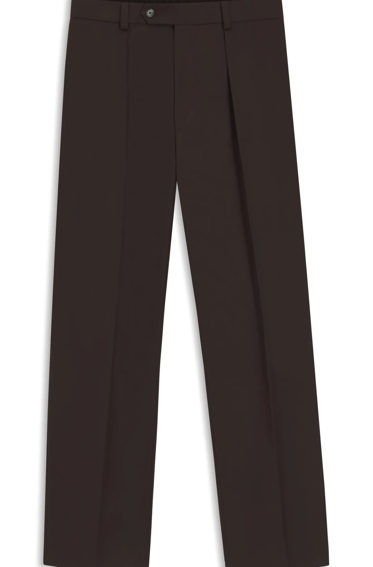BOSS BY BECKHAM pleat-front trousers in cotton