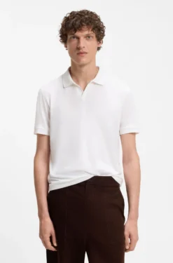BOSS BY BECKHAM polo shirt in cotton and silk