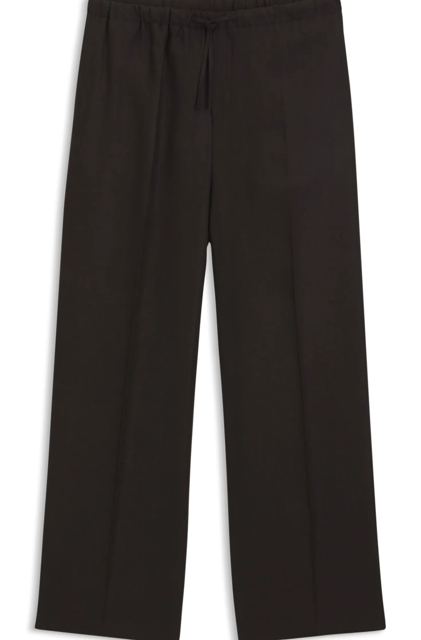 BOSS BY BECKHAM relaxed-fit linen trousers