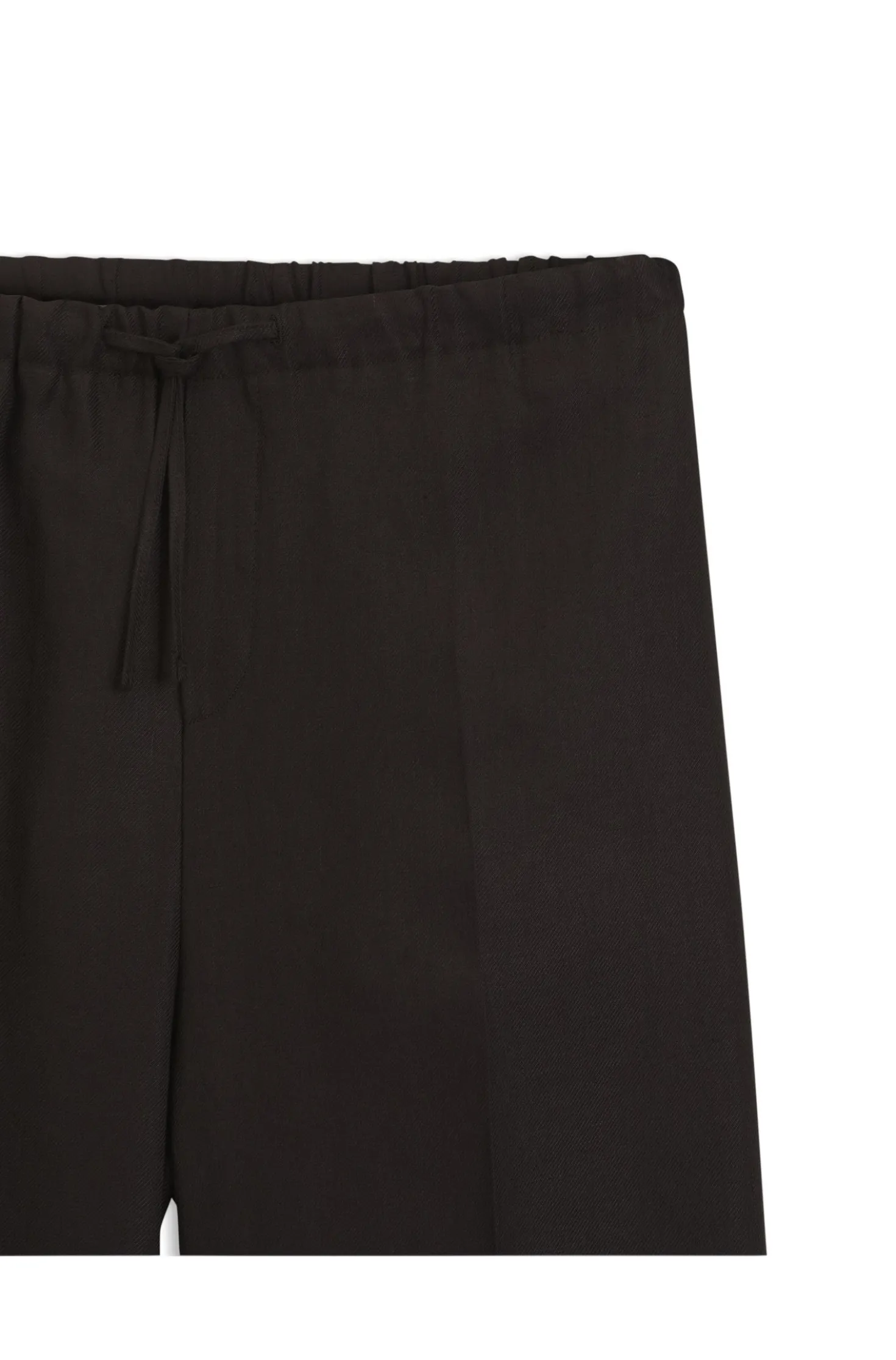 BOSS BY BECKHAM relaxed-fit linen trousers