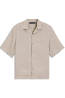 BOSS BY BECKHAM relaxed-fit linen shirt