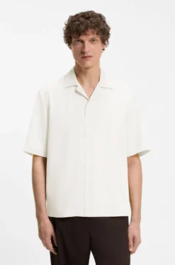 BOSS BY BECKHAM relaxed-fit shirt in fluid fabric