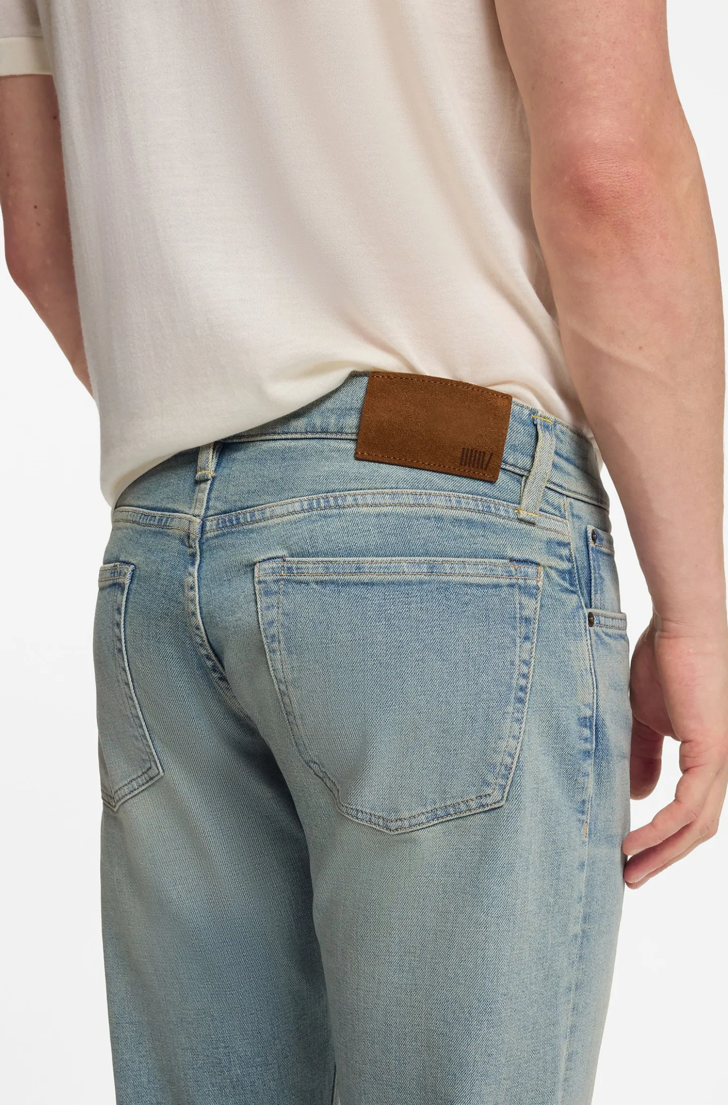 BOSS BY BECKHAM slim-fit jeans in blue stretch denim