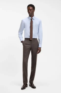 BOSS BY BECKHAM slim-fit shirt in cotton