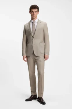 BOSS BY BECKHAM slim-fit suit jacket in virgin wool