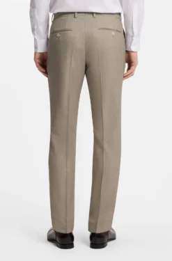 BOSS BY BECKHAM slim-fit suit trousers in virgin wool
