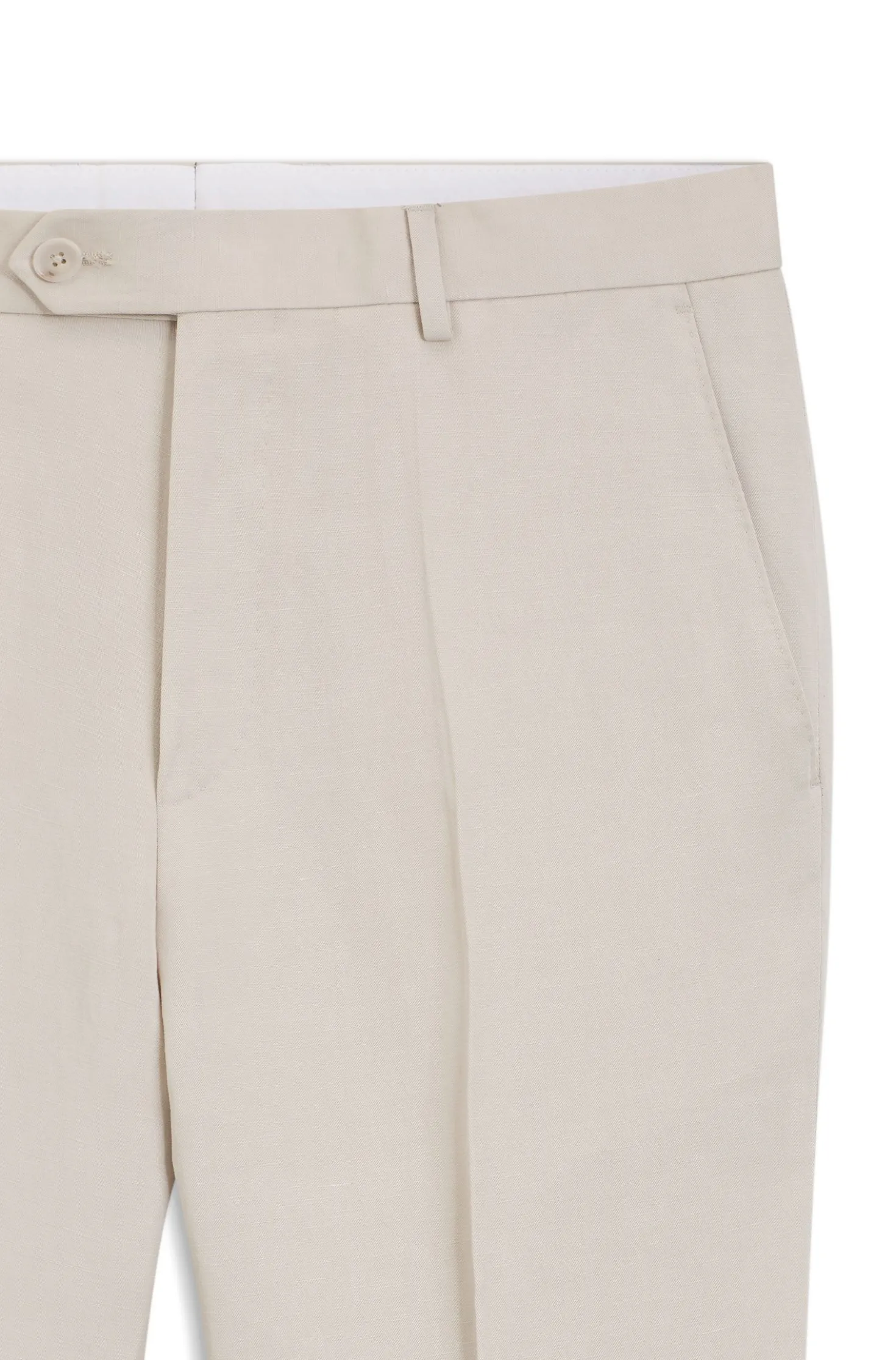 BOSS BY BECKHAM slim-fit trousers with micro pattern