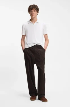 BOSS BY BECKHAM trousers in stretch-cotton corduroy
