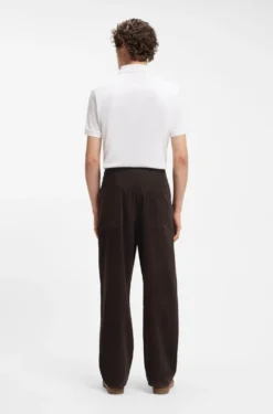 BOSS BY BECKHAM trousers in stretch-cotton corduroy