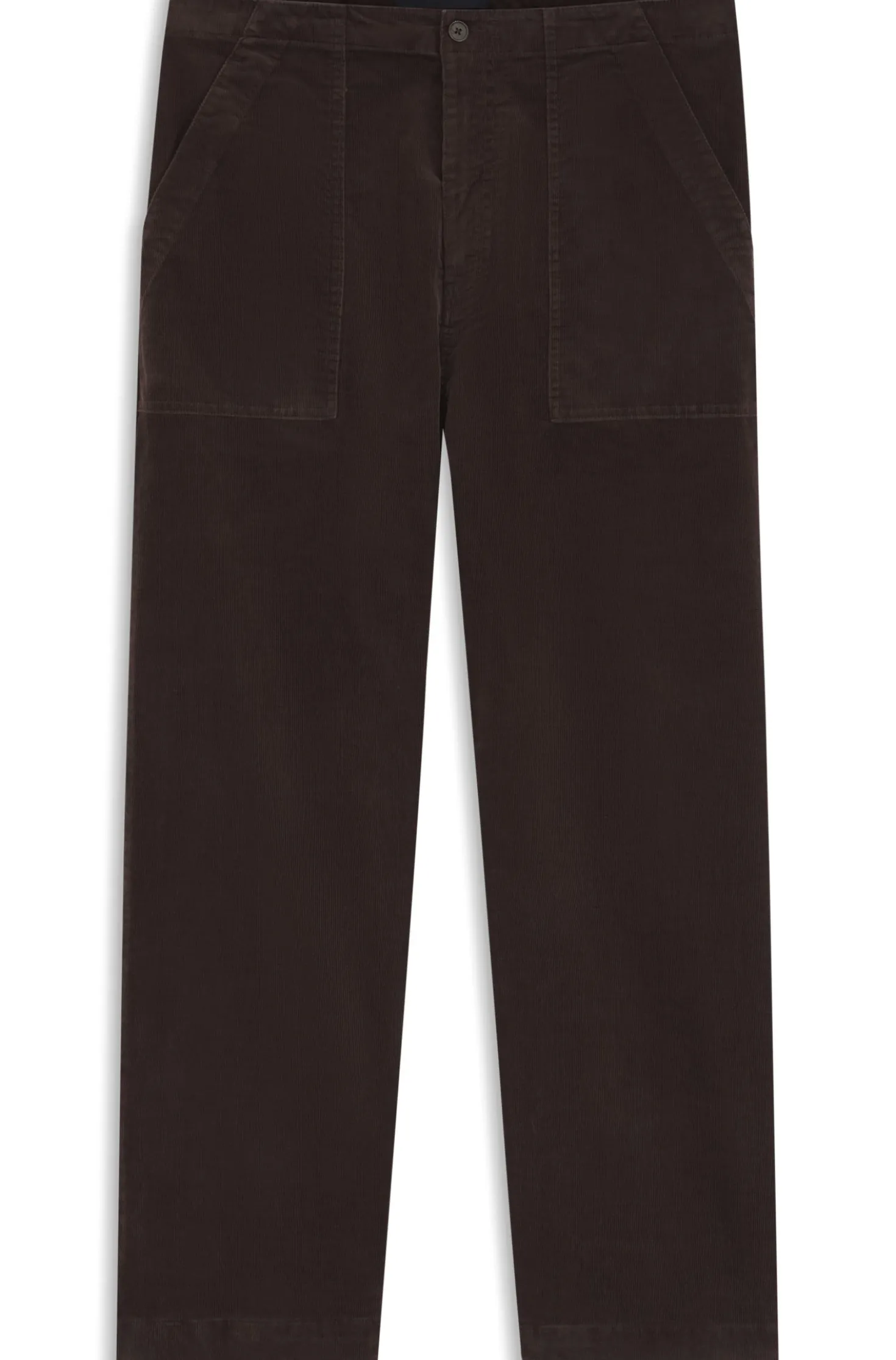 BOSS BY BECKHAM trousers in stretch-cotton corduroy