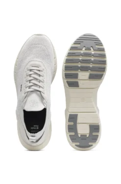 BOSS-MOTION trainers with knitted uppers and leather trims
