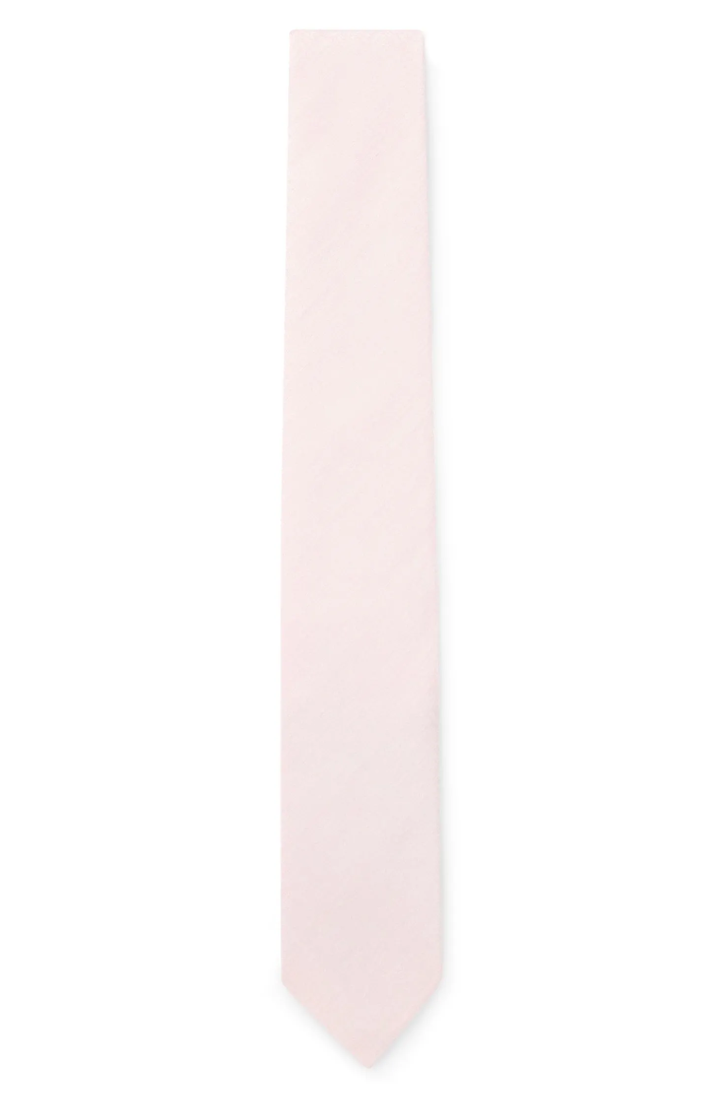 BOSS ONE Jacquard-structured tie in linen and silk