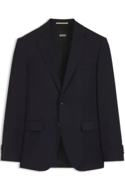 BOSS ONE Regular-fit suit jacket in virgin-wool serge