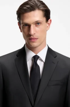 BOSS ONE Regular-fit suit jacket in virgin-wool serge