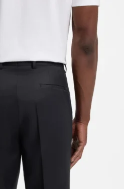 BOSS ONE Regular-fit trousers in virgin-wool serge