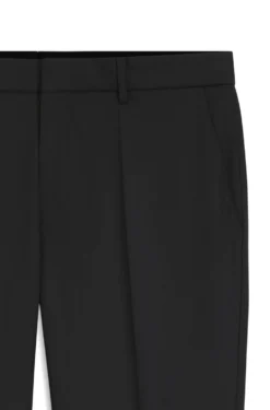 BOSS ONE Regular-fit trousers in virgin-wool serge