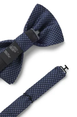 BOSS ONE Silk bow tie in micro-patterned jacquard
