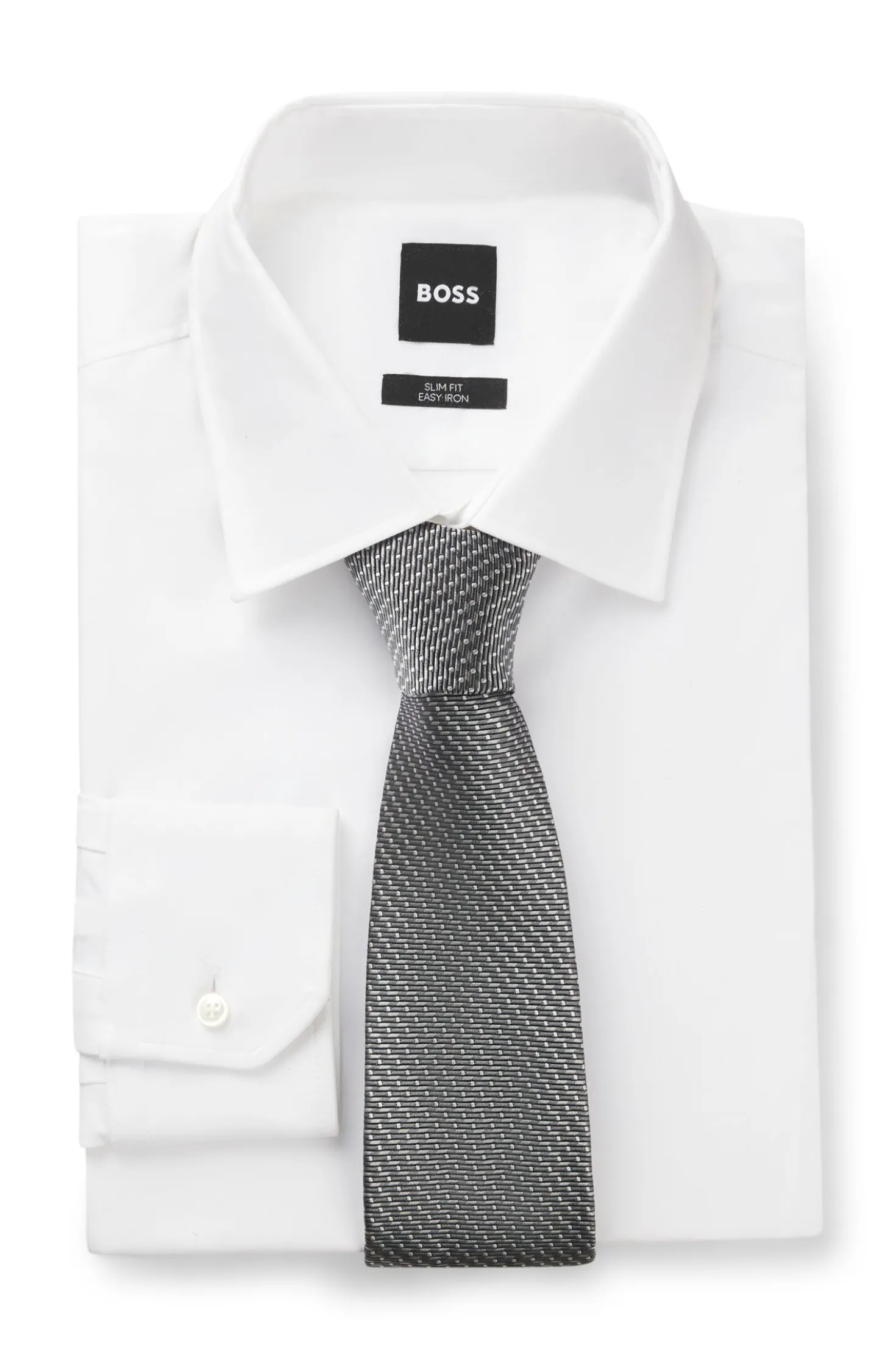 BOSS ONE Silk tie with jacquard pattern