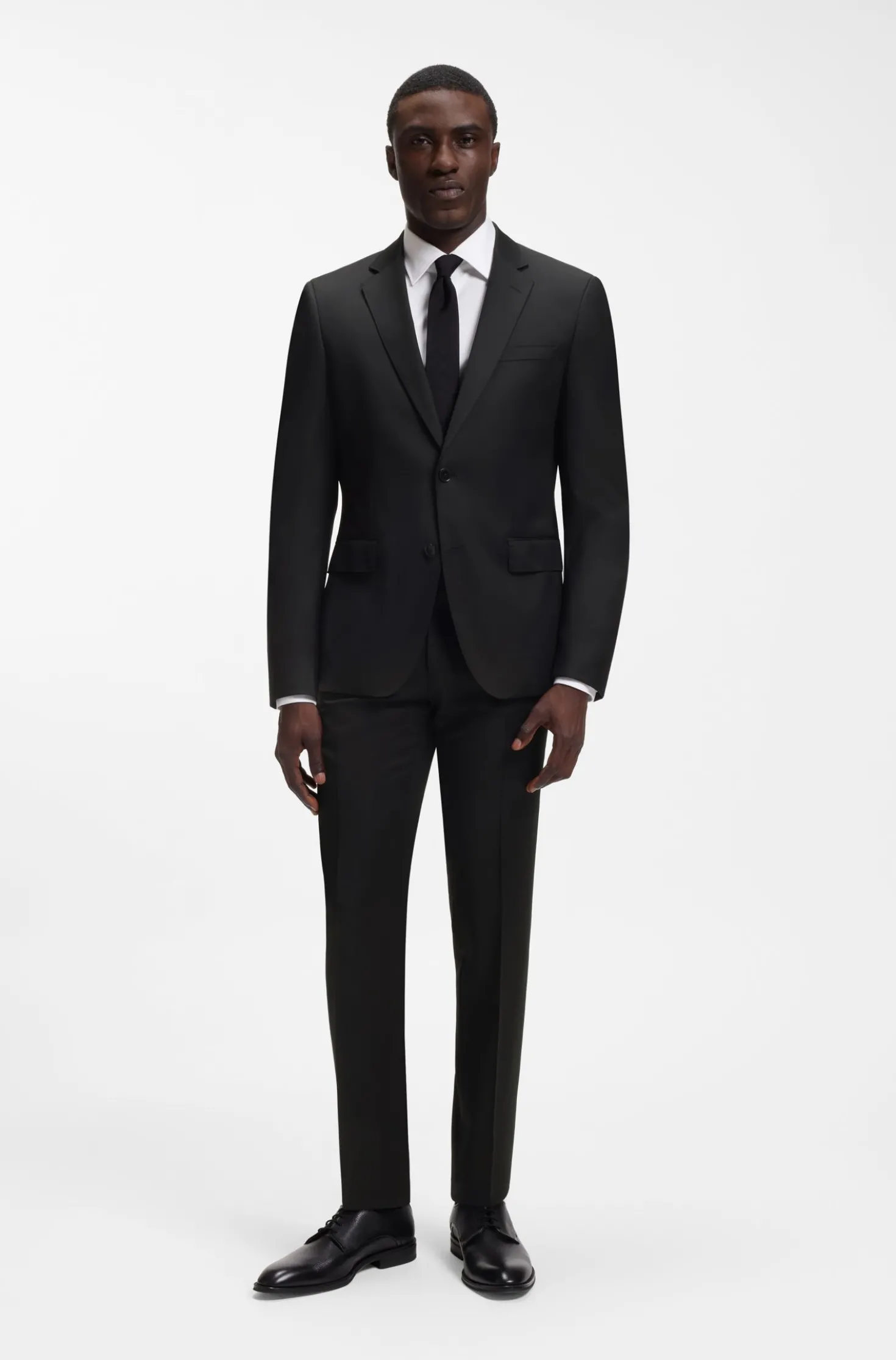 BOSS ONE Slim-fit suit jacket in virgin-wool serge