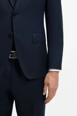 BOSS ONE Slim-fit suit jacket in virgin-wool serge