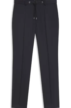 BOSS ONE Slim-fit trousers in virgin-wool serge