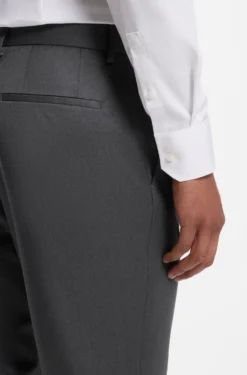 BOSS ONE Slim-fit trousers in virgin-wool serge