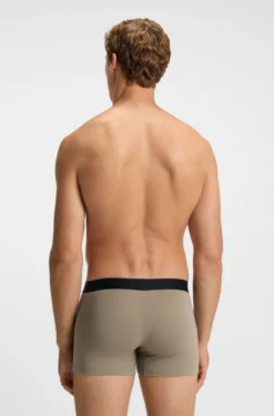 BOSS ONE three-pack of logo-waistband boxer briefs