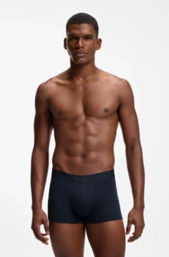 BOSS ONE three-pack of trunks in stretch cotton