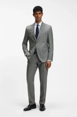 BOSS ONE Two-piece regular-fit suit in a wool blend
