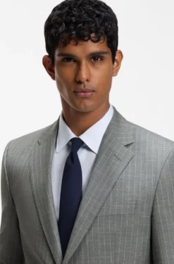 BOSS ONE Two-piece regular-fit suit in a wool blend