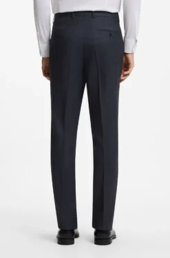 BOSS ONE Two-piece slim-fit suit in checked virgin wool