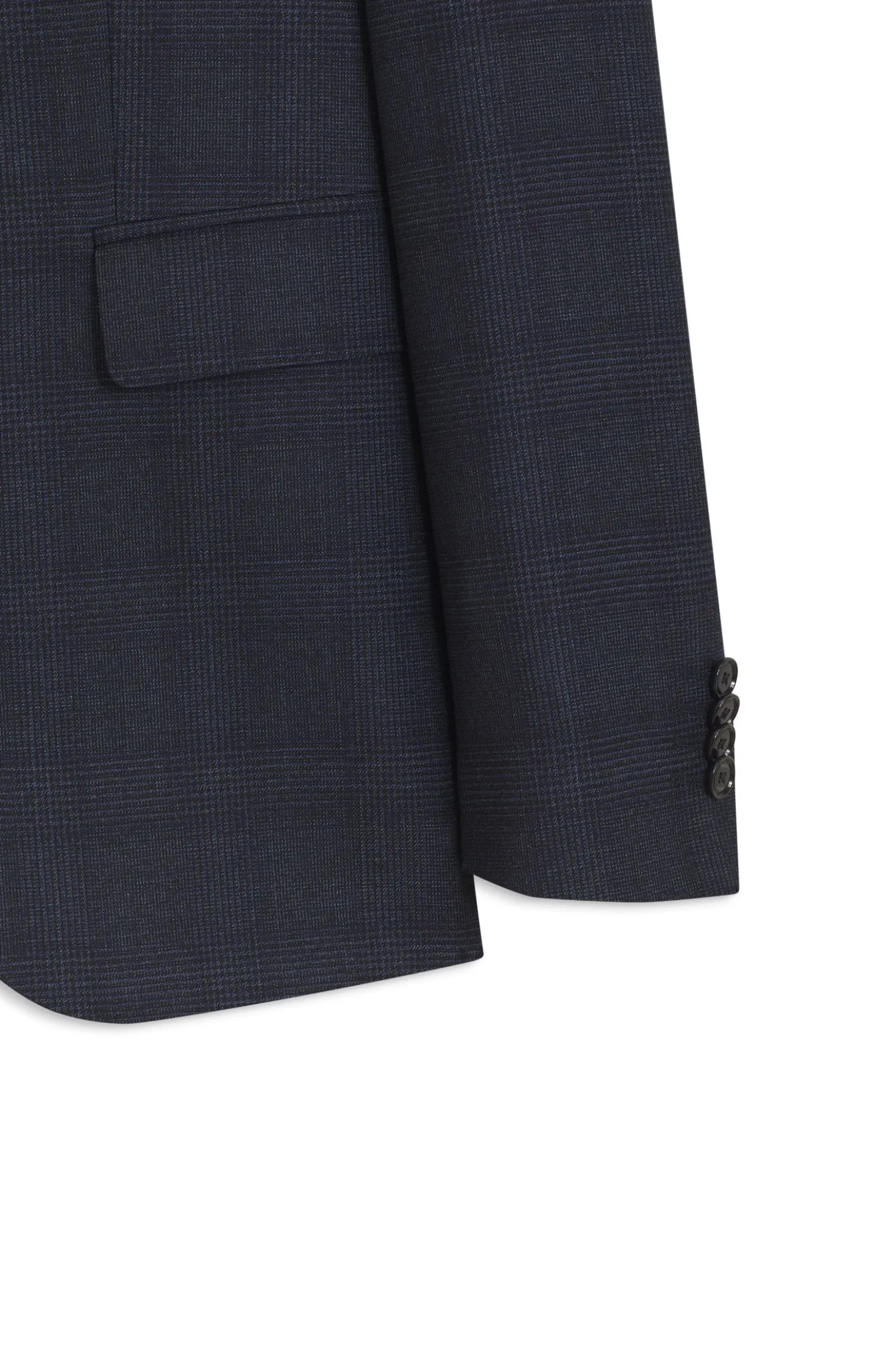 BOSS ONE Two-piece slim-fit suit in checked virgin wool