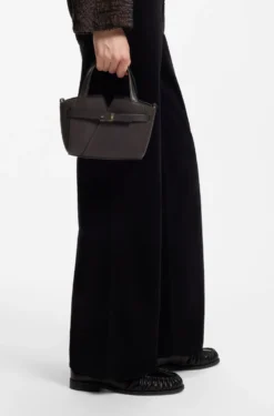 BOSS Revers mini tote bag in grained leather
