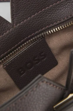 BOSS Revers mini tote bag in grained leather