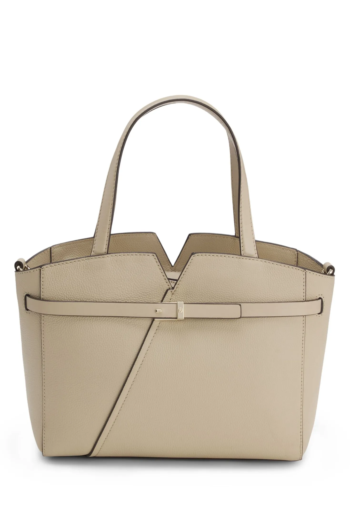 BOSS Revers small leather tote bag with belt detail