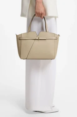 BOSS Revers small leather tote bag with belt detail