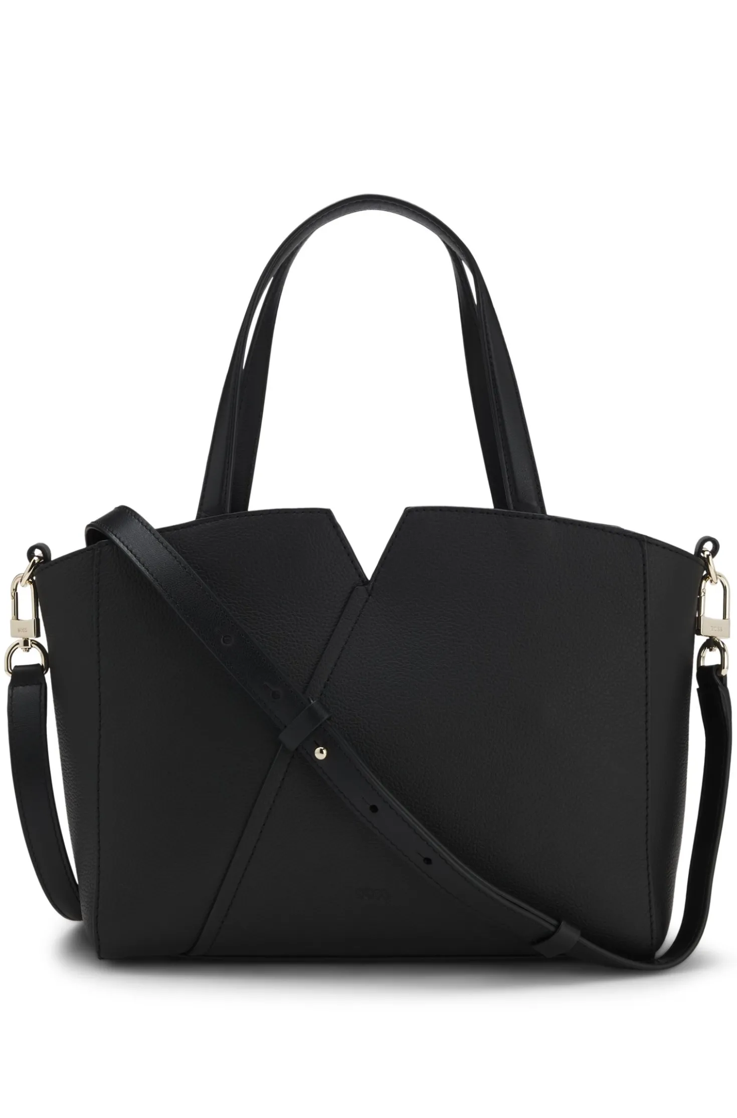 BOSS Revers small leather tote bag with belt detail