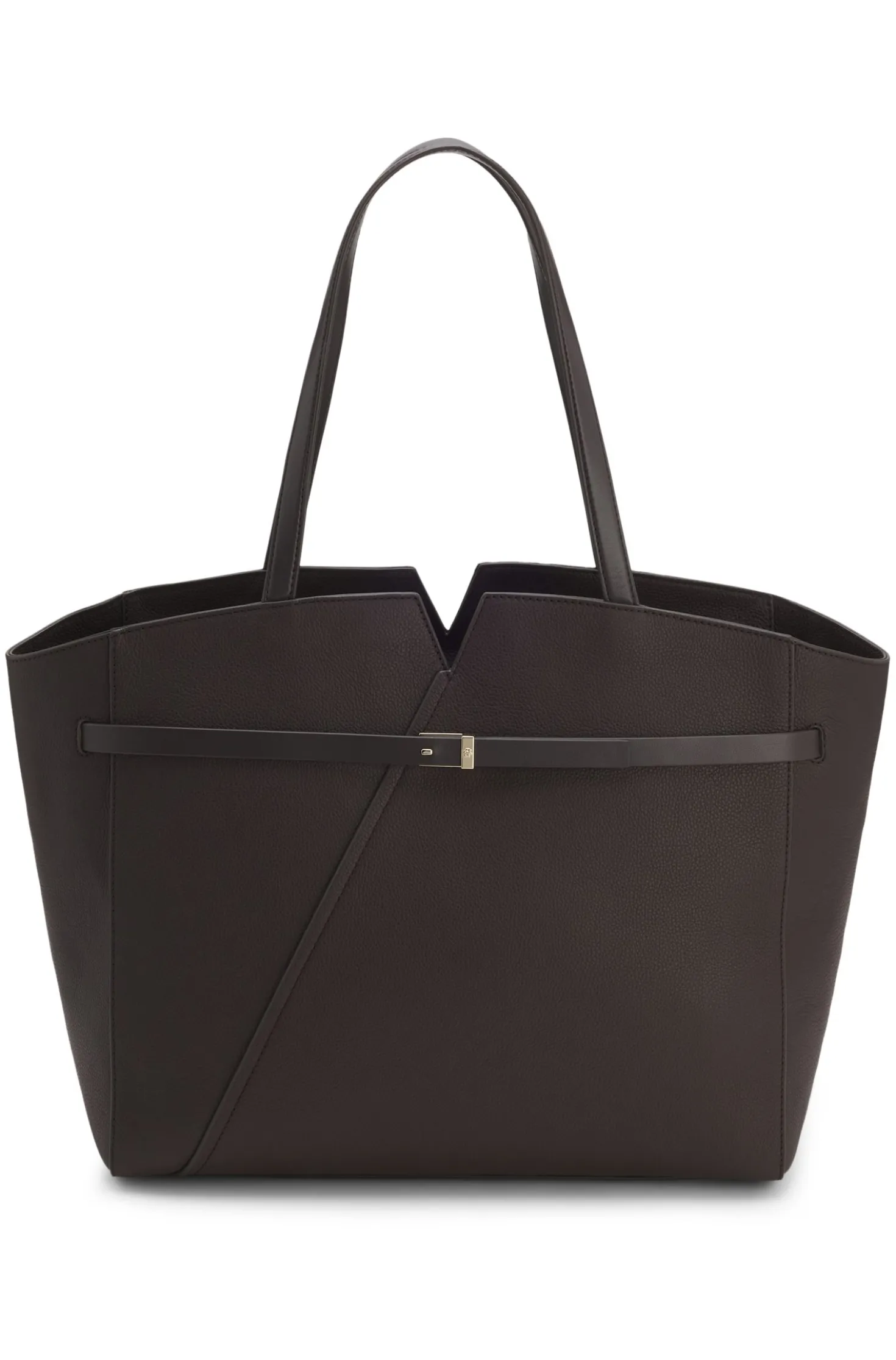 BOSS Revers tote bag in leather with belt detail