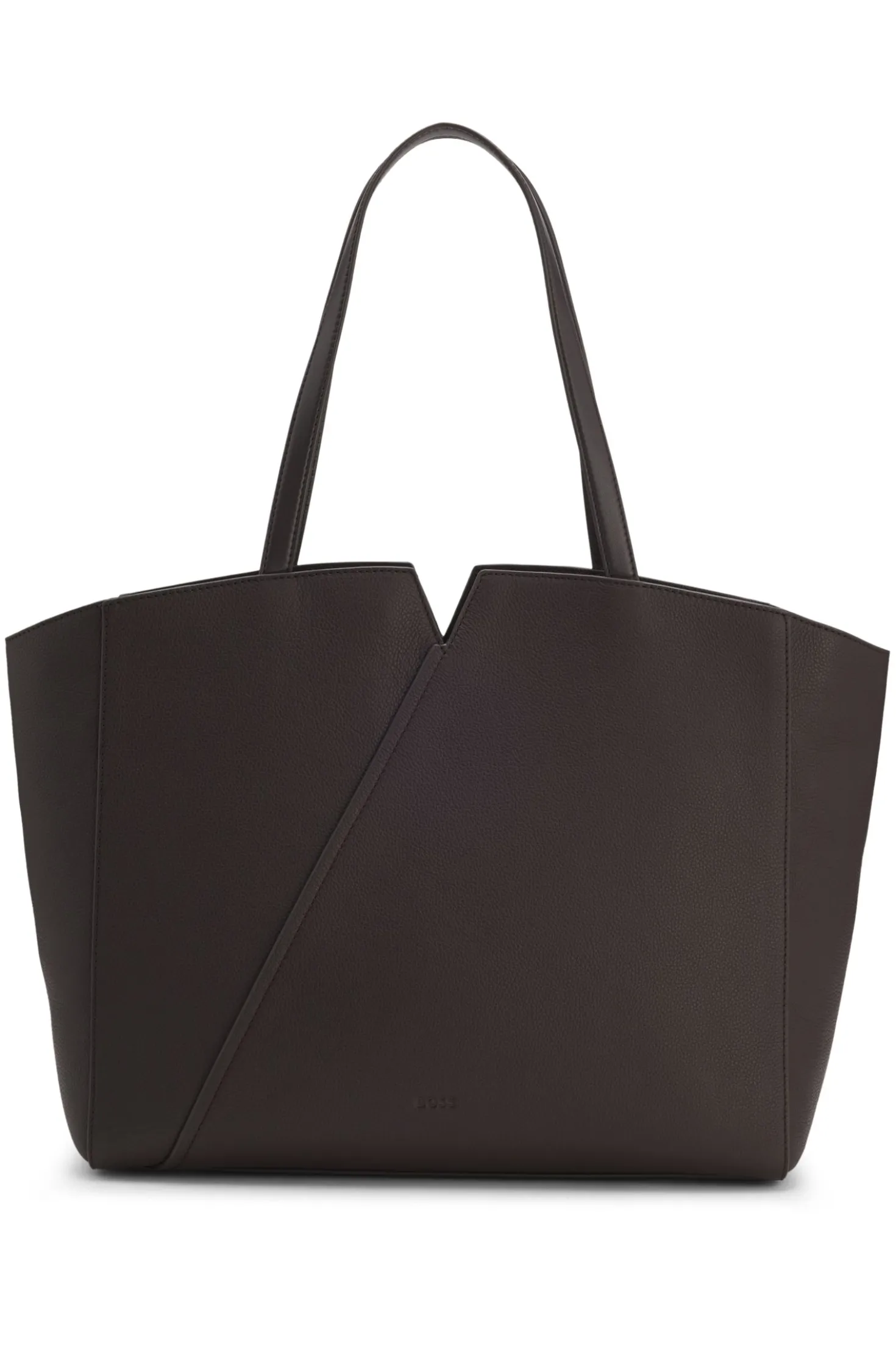 BOSS Revers tote bag in leather with belt detail