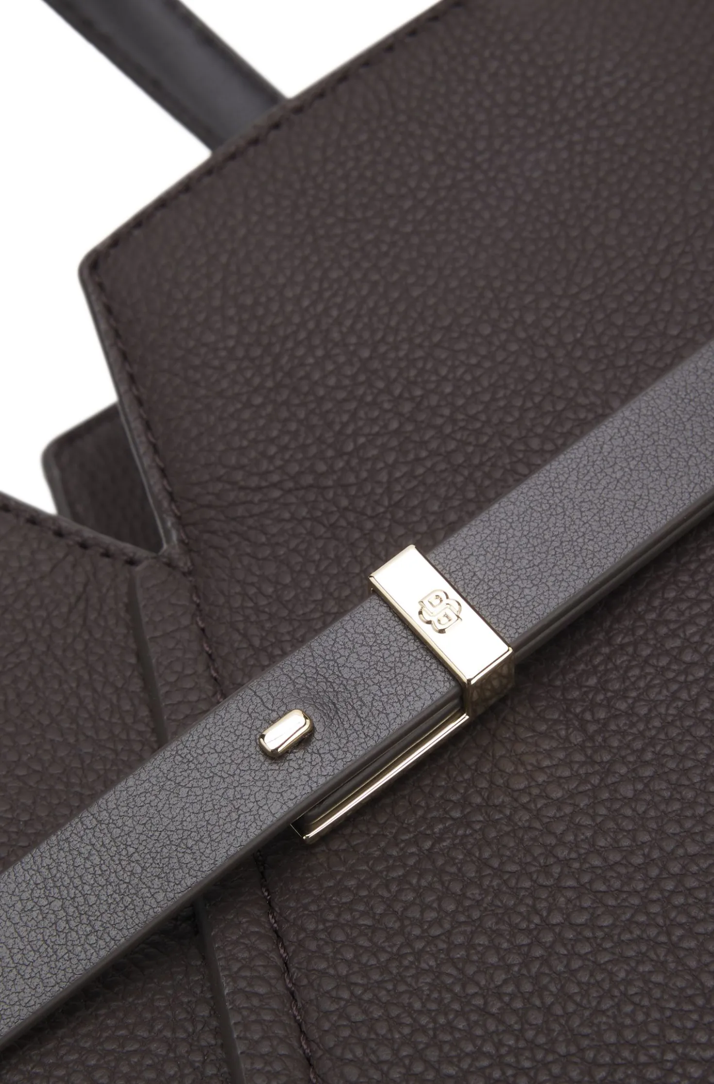 BOSS Revers tote bag in leather with belt detail