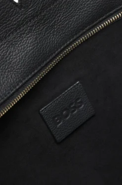 BOSS Revers tote bag in leather with belt detail
