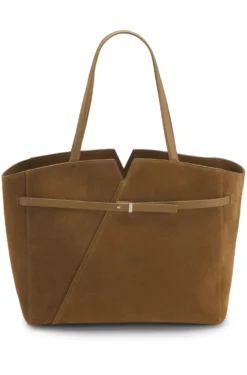 BOSS Revers tote bag in suede with belt detail