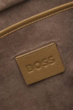 BOSS Revers tote bag in suede with belt detail