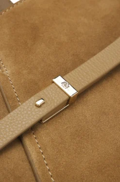 BOSS Revers tote bag in suede with belt detail