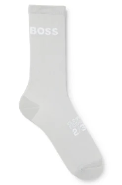 BOSS x ASSOS beige lightly insulated cycling socks