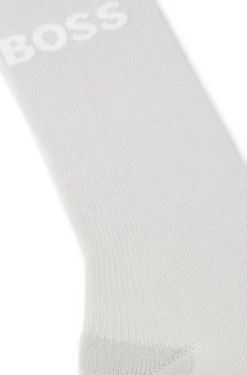 BOSS x ASSOS beige lightly insulated cycling socks