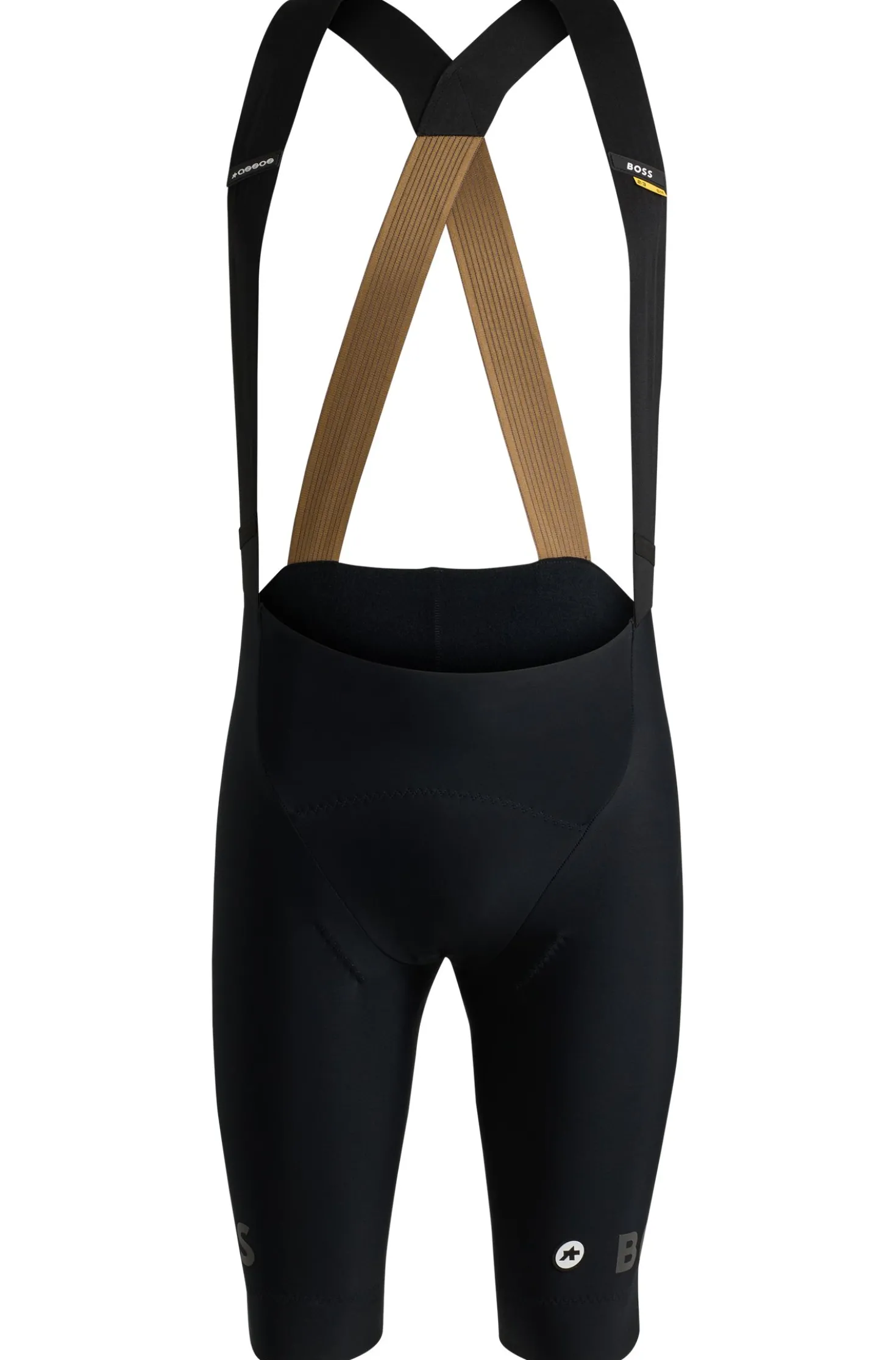 BOSS x ASSOS bib shorts with shock-absorbing foam insert