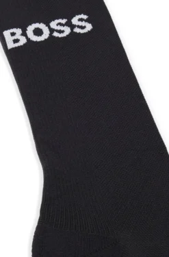 BOSS x ASSOS black lightly insulated cycling socks