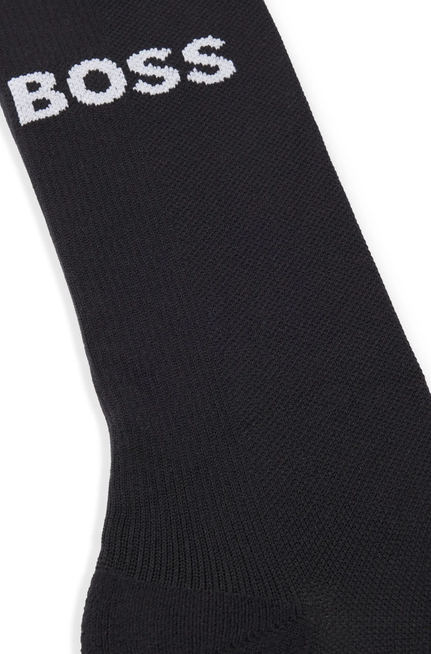 BOSS x ASSOS black lightly insulated cycling socks